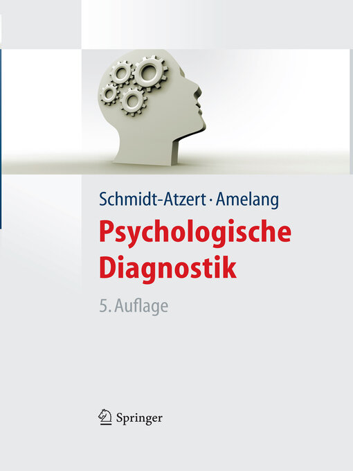 Title details for Psychologische Diagnostik by Lothar Schmidt-Atzert - Available